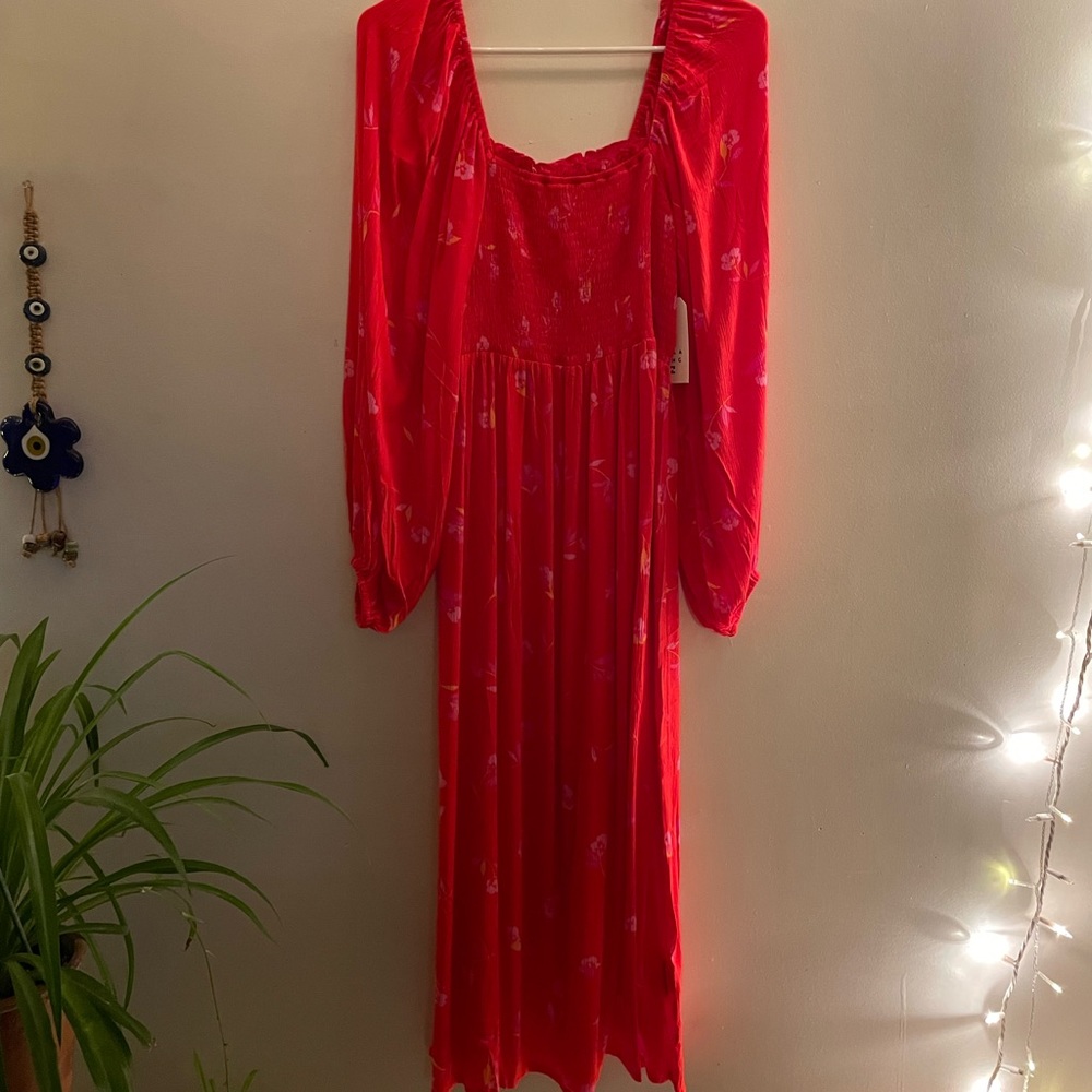 Billabong Best Coast Smocked Midi Dress